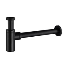 Lade das Bild in den Galerie-Viewer, Matte Black Bathroom Vessel Sink Vanity P-Trap Drainer Pop Up Drain Stopper