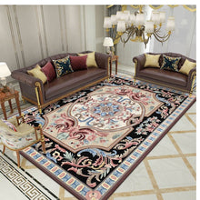 Load image into Gallery viewer, Wool carpet floor mat flower pattern hand tufted Rug