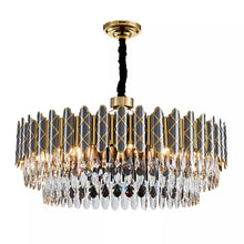 Lade das Bild in den Galerie-Viewer, Luxury hanging light round crystal lights hotel modern Living room chandelier pendant lights