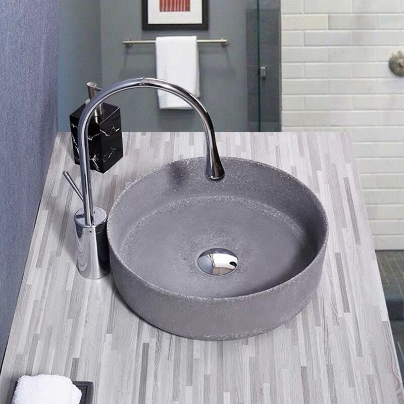 Terrazzo countertop basin