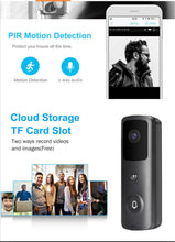 Load image into Gallery viewer, Smart Wi-Fi Video Doorbell with Camera and Audio - Check your Home Whenever you are Using Online Apps