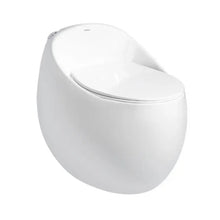 Load image into Gallery viewer, toilet bowl siphon 300mm roughning inn electroplated porcelaine ceramic toilet dual flush rimless wall mounted luxury highend high quality white modern gold black blue pink toilet water closet toilet fixture sanitary ware flush toilet sensor commode potty smart modern egg shape toilet seat