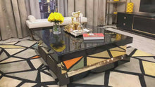 Load and play video in Gallery viewer, Stainless steel center table square coffee table for living room