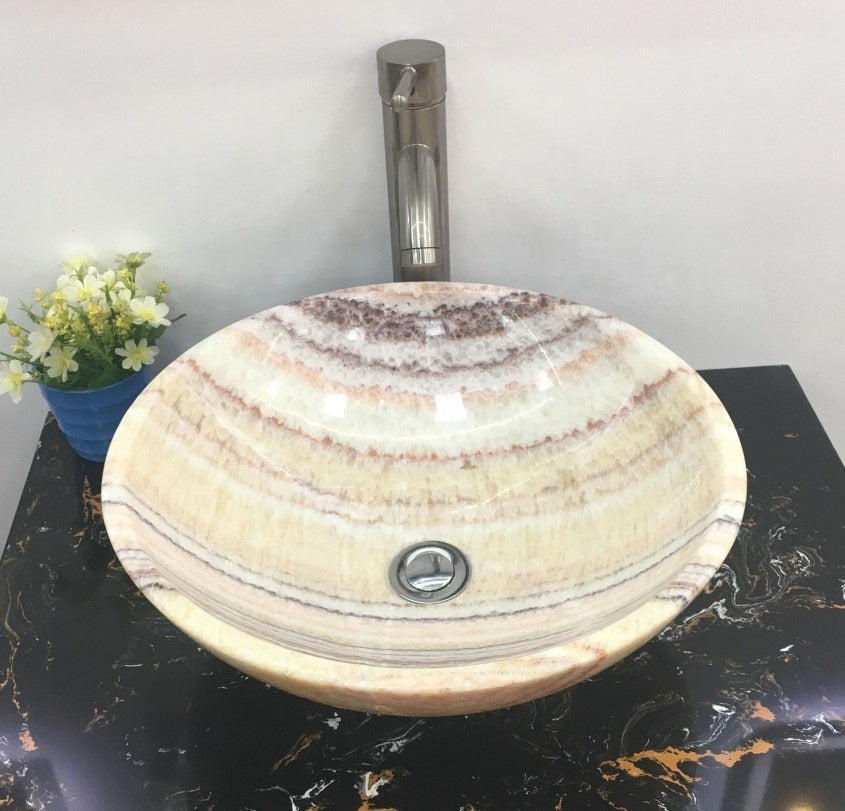 Beautiful Agate Stone Sink Basin Countertop
