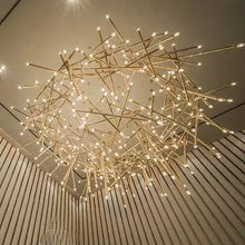 Load image into Gallery viewer, Casting brass branches frame with High quality crystal glass tear drops most modern Luxury Chandelier "Price depends on the size you need"