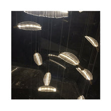 Load image into Gallery viewer, Chandelier for hotel Pendant Light Led Copper Luminous Acrylic Lamp Decorative Modern Style "Price depends on the size you need"