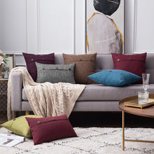 Cargar imagen en el visor de la galería, Cheap linen cushion cover, large 45x45 60x60 Linen Pillow Cover, linen cushion for Farmhouse Decor green pillow covers for sale