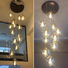 Load image into Gallery viewer, Modern pendant chandelier for stairs
Luxury hanging chandelier light
Statement chandelier for staircase
Grand foyer staircase chandelier
Elegant staircase chandelier