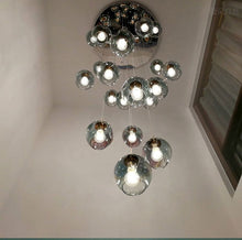 Load image into Gallery viewer, Glass staircase chandelier
Multi-layer staircase chandelier
Artistic staircase chandelier
Villa staircase chandelier
Hotel staircase chandelier
