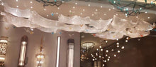 Cargar imagen en el visor de la galería, Custom Lotus Crystal Lamp Hotel Lobby Pineapple Bead Woven Mesh Chandeliers