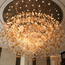 Load image into Gallery viewer, Customized Lighting Foyer Large Chandelier Luxury Ceiling Light Crystal Ball Chandelier