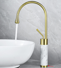 Load image into Gallery viewer, Luxury Gold Marble Faucet Modern Style