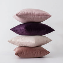 Load image into Gallery viewer, Factory wholesale cheap decorative throw pillow cover pink cushion covers velvet brown pillows cover for sofa living room