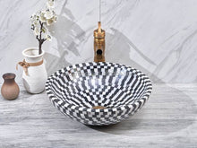 Загрузить изображение в средство просмотра галереи, Mosaic Stone Bathroom Basin Top Mounted