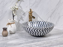 Загрузить изображение в средство просмотра галереи, Mosaic Stone Bathroom Basin Top Mounted