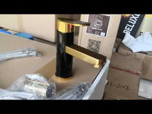 Charger et lire la vidéo dans la visionneuse de la Galerie, Modern Bathroom Mixed Tap Wash Sink Basin Faucet Copper