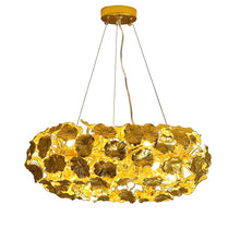 Load image into Gallery viewer, Latest Nordic modern personality lotus leaf round aluminum chandelier living room bedroom dining room luxury LED lighting "Price depends on the size you need"