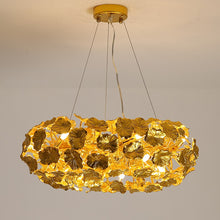 Load image into Gallery viewer, Latest Nordic modern personality lotus leaf round aluminum chandelier living room bedroom dining room luxury LED lighting "Price depends on the size you need"