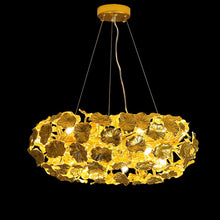 Load image into Gallery viewer, Latest Nordic modern personality lotus leaf round aluminum chandelier living room bedroom dining room luxury LED lighting "Price depends on the size you need"