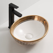 Load image into Gallery viewer, Modern Gold Elecctroplating Gold Art Basin Tabletop