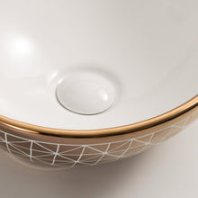 Load image into Gallery viewer, Modern Gold Elecctroplating Gold Art Basin Tabletop