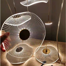 Cargar imagen en el visor de la galería, Luxury modern acrylic lotus leaf design led ceiling lamp lighting chandelier