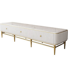 Load image into Gallery viewer, Marble TV Cabinet Light Luxury Good Quality Living Room Design Style Modern Floor Cabinet Stainless steel Gold Plating Leg