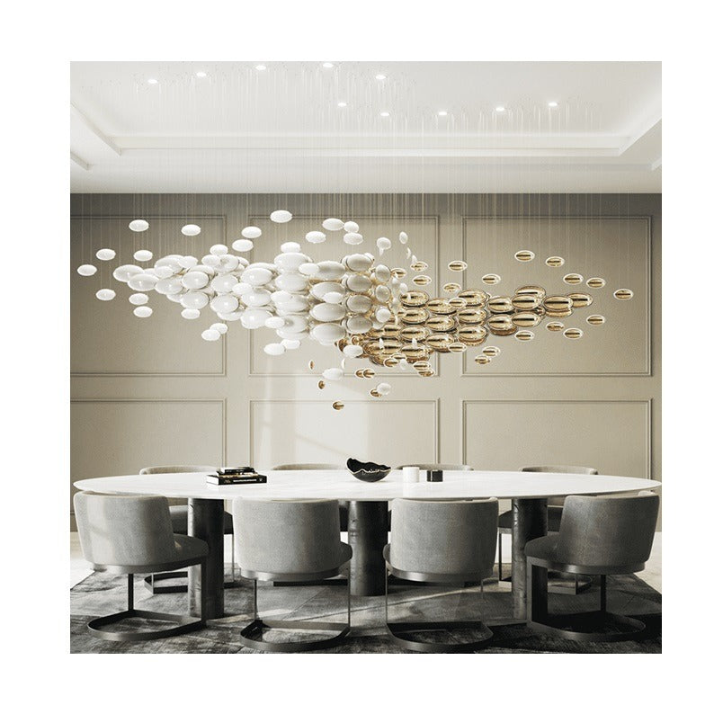Modern European Large and luxury odeon rectangle led k9 crystal Chandelier "Price depends on the size you need"