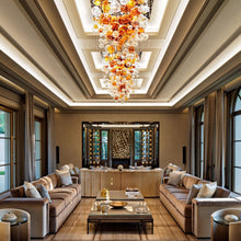 Load image into Gallery viewer, Round Art Glass Balls Pendant Light Customized