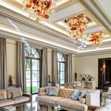 Load image into Gallery viewer, Round Art Glass Balls Pendant Light Customized