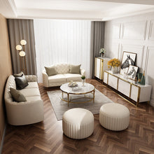 Cargar imagen en el visor de la galería, Modern light luxury bedroom living room furniture stainless steel storage bucket cabinet