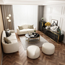 Cargar imagen en el visor de la galería, Modern light luxury bedroom living room furniture stainless steel storage bucket cabinet