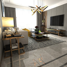 Cargar imagen en el visor de la galería, Modern light luxury coffee table light luxury high quality living room design style stainless steel glass tea table