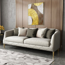 Load image into Gallery viewer, Modern light luxury flannelette sofa living room furniture solid wood interior frame selling sofa