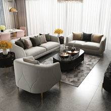 Load image into Gallery viewer, Modern light luxury flannelette sofa living room furniture solid wood interior frame selling sofa