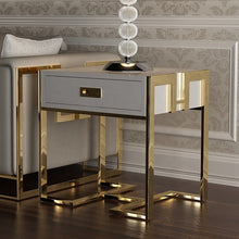 Load image into Gallery viewer, Modern light luxury rectangular living room furniture bedroom study black side table