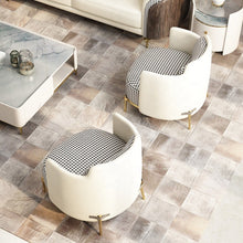 Load image into Gallery viewer, Modern living room furniture armchair round cushion high-leg lounge chairs