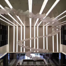 Load image into Gallery viewer, Modern luxury crystal villa stairs hotel lobby custom-made lighting pendant long chandeliers lamp lighting "Price depends on the size you need"