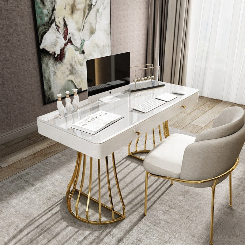 Modern office furniture luxury desk desk glass computer desk