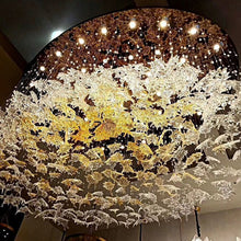 Load image into Gallery viewer, Northern europe modern luxury blown glass chandelier like leaves pendent lamp "Price depends on the size you need"