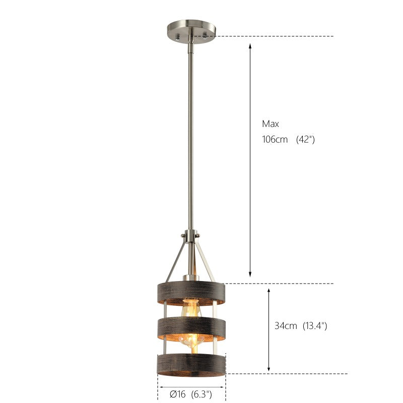 Traditional Living Room Kitchen Hanging Fixtures Black Lampshade Modern Industrial Pendant Lamp