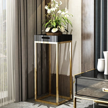 Load image into Gallery viewer, Stainless steel flower frame indoor balcony frame light luxury living room modern minimalist black flower stand