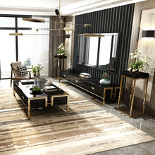Load image into Gallery viewer, Stainless steel flower frame indoor balcony frame light luxury living room modern minimalist black flower stand