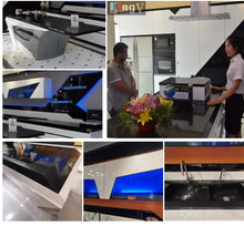 Load image into Gallery viewer, smart kitchen black and white high gloss lacquer modern design modular furniture kitchen cupboard cabinets