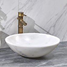 Загрузить изображение в средство просмотра галереи, White Natural Marble  Wash Basin