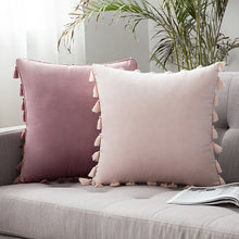 Charger l'image dans la galerie, Hot Style Cushion Cover 50*50cm Soft Velvet Pillow Cover Tassel Macrame Cushion Cover For Home Decorative Pillow