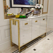 Load image into Gallery viewer, Wooden Modern Sideboard Luxury Black Antique Wood Style Time Packing Room Piece Furniture Multilayer Solid Color DESIGN Material