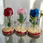 Glass Dome Artificial Roses