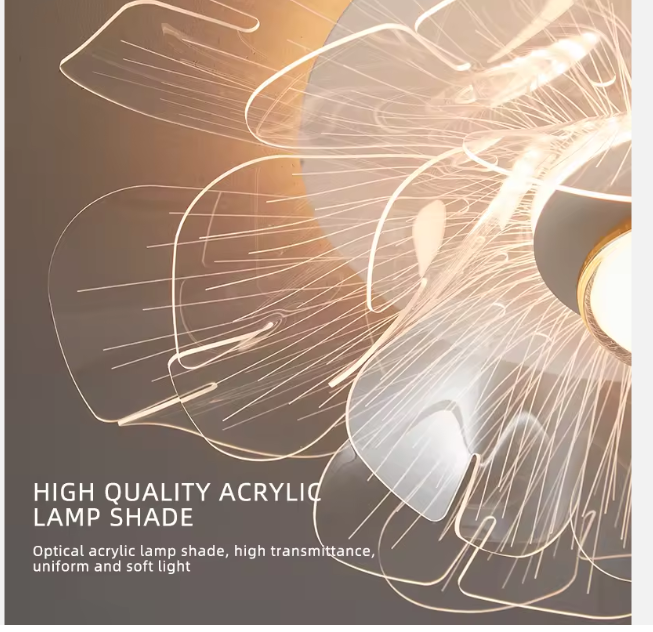 Modern Acrylic Flower Pendant Light – LED Hanging Ceiling