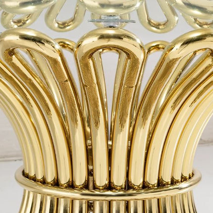 Modern Gold Stainless Steel and Clear Glass Top Dining Table for Outdoor Wedding Hotel Furniture Round Wedding Banquet Table